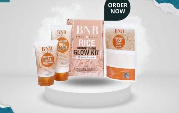 Bnb Whitening Rice Extract Bright & Glow Kit (with Box)_0