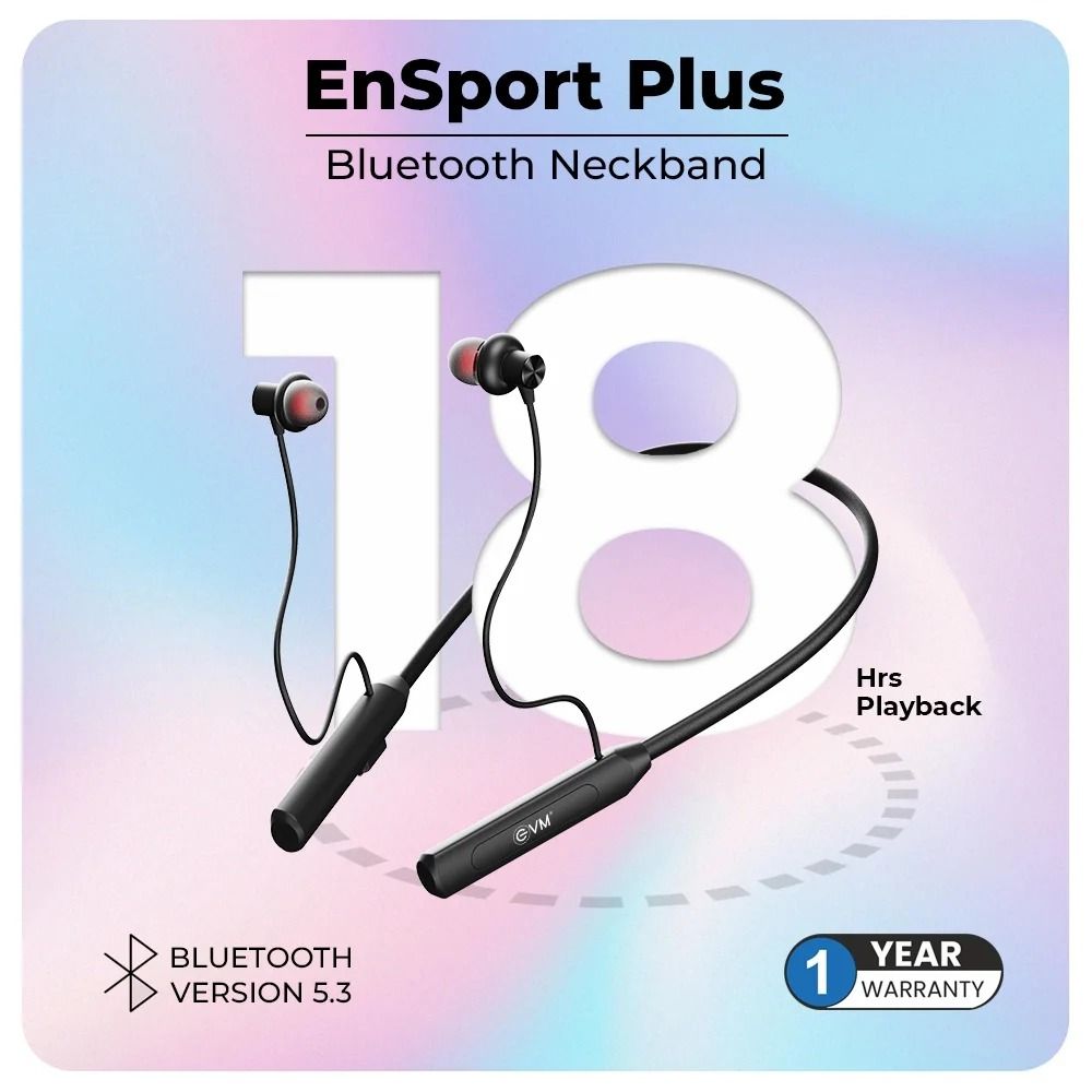 EVM NB-030 EnSport Plus NEckband - Black_4