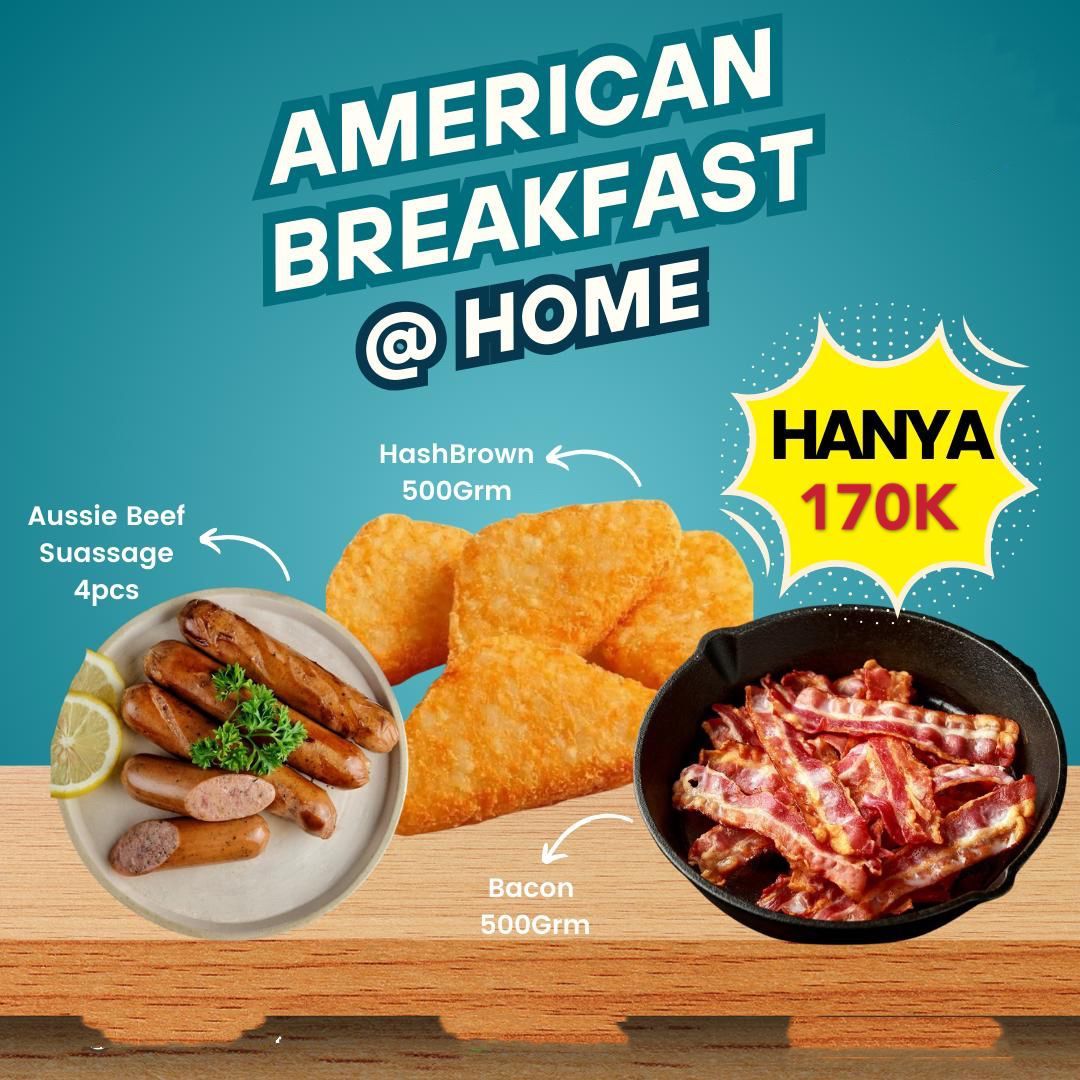 Paket HEMAT American Breakfast with Hashbrown _0