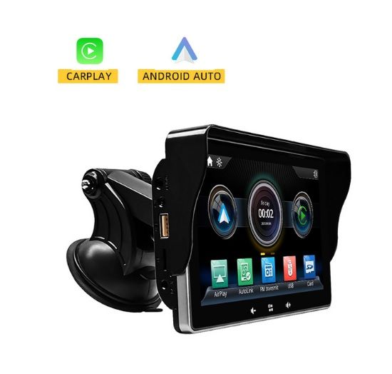 Universal 7inch Car Multimedia Radio and Video Player with Wireless Carplay and Android Auto – Upgrade Your Car’s Entertainment System_0