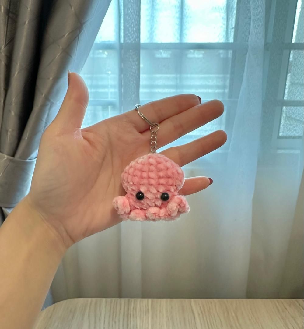 Crochet Squid Keychain_3