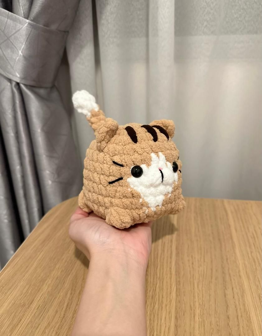 Crochet Chubby Cat Plushie_1