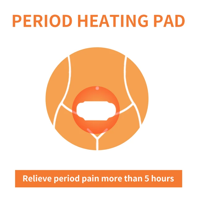 Disposable adhesive long last portable heating pad for period cramps hot pad relieve menstrual pain._3