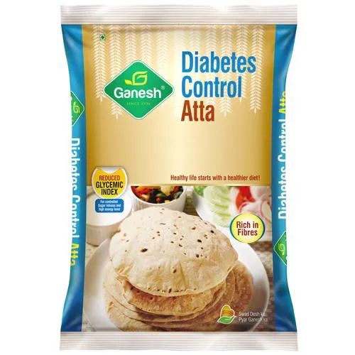 Ganesh Diabetes Control Atta - High In Fibre, 1 kg Pouch_0