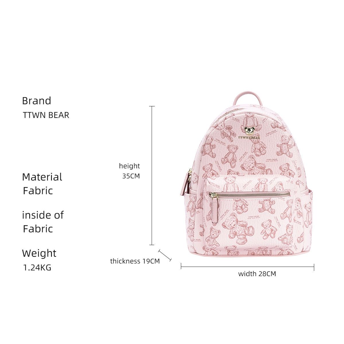 TTWN BEAR Backpack TN2124_2