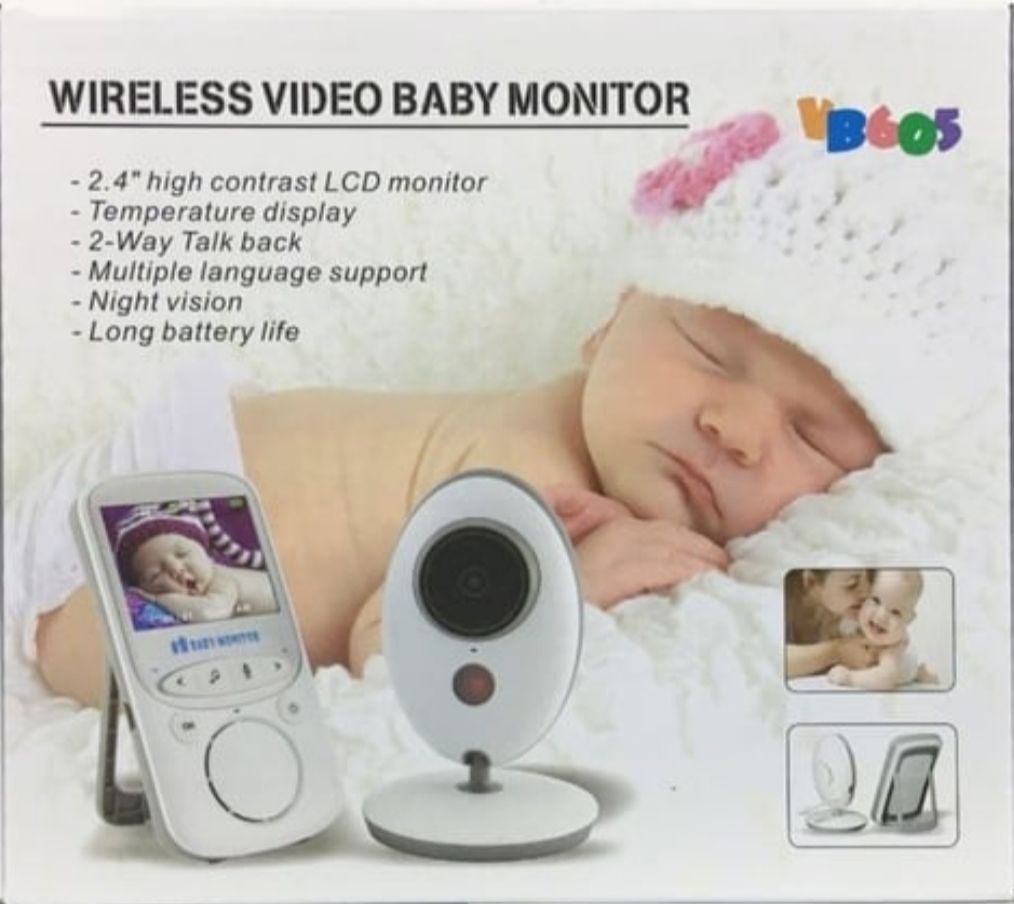 Wireless 2.4" LCD Audio Video Baby Monitor VB605_4