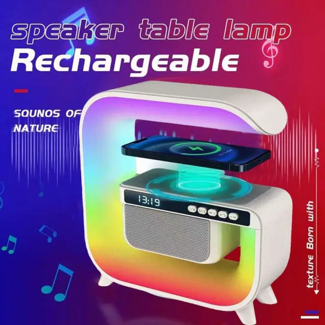 15W Wireless Charging Station Sound Wireless Speaker Lamp Powerful Bass for Optimal Musical Experience_3