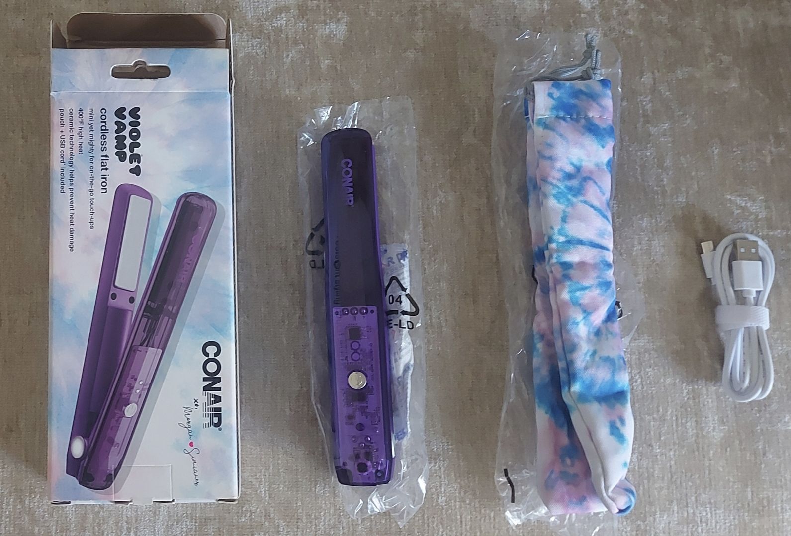 Conair Cordless Flat Iron - Violet Vamp_9