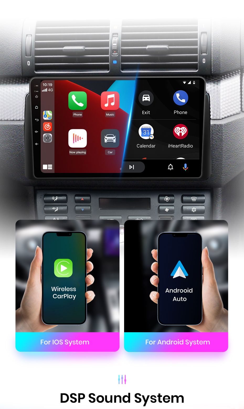Rádio 9" android Ford Fiesta e Focus WIFI GPS 1/16GB_7