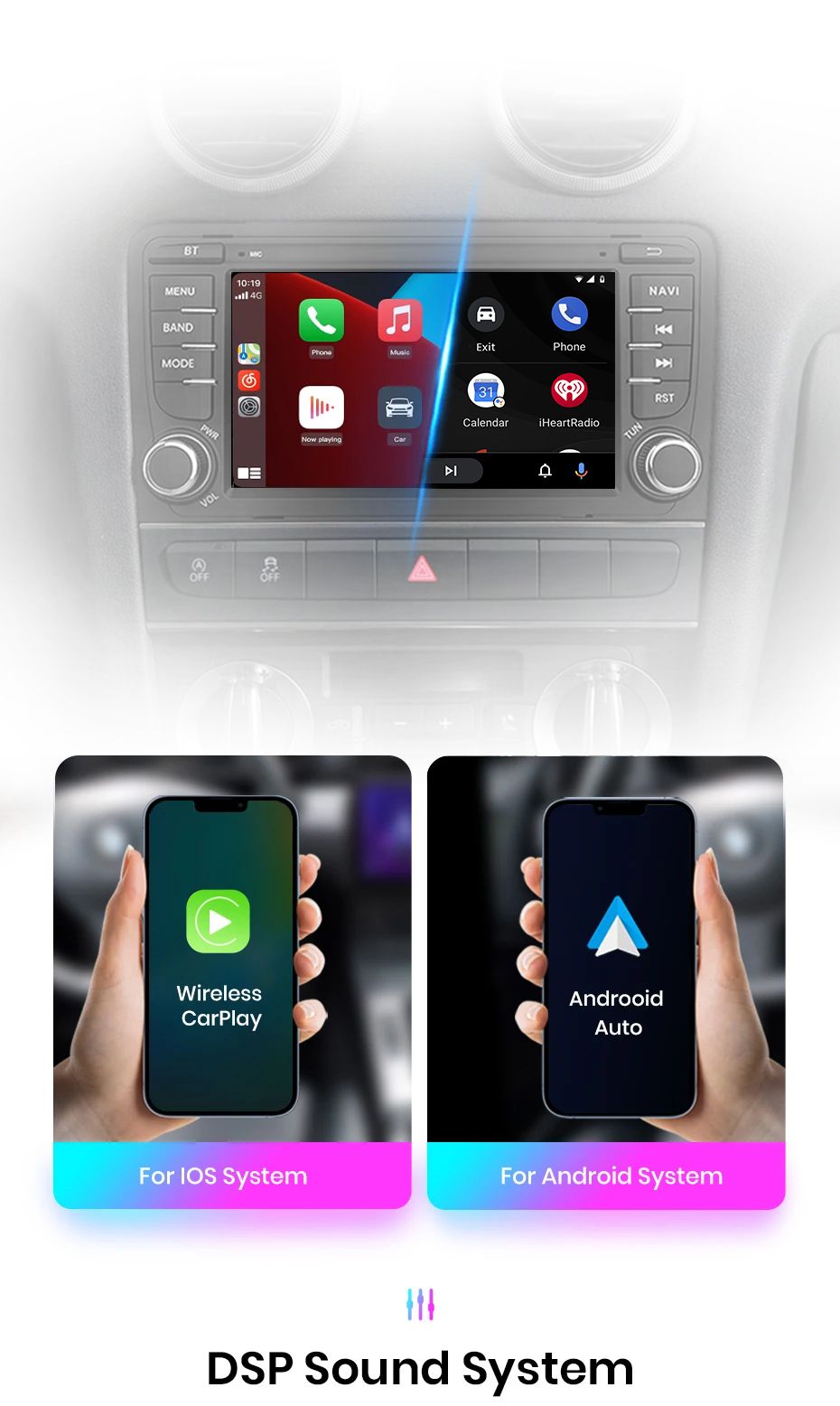 Rádio 7" android 6/128GB Mercedes W203 W209 SLK W639 CARPLAY 8CORE 4G_11