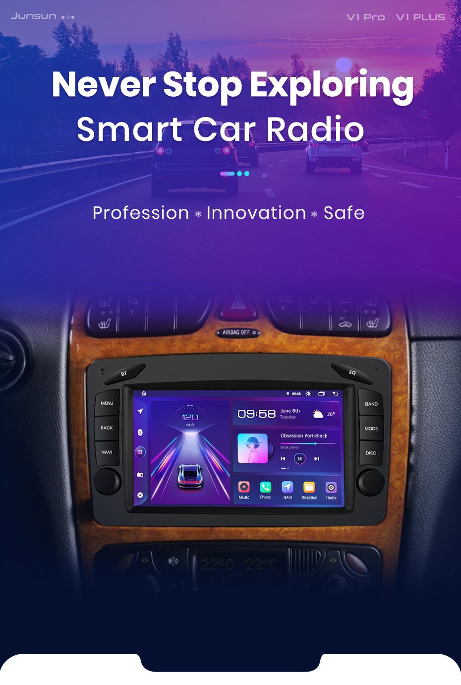Rádio 7" android 6/128GB Mercedes W203 W209 SLK W639 CARPLAY 8CORE 4G_7
