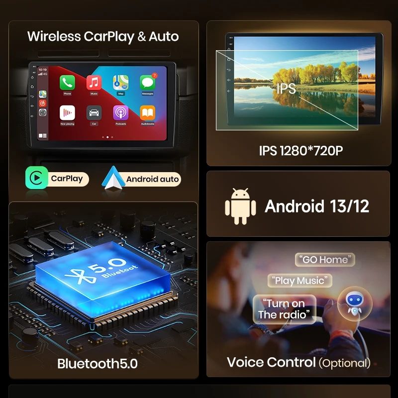 Rádio 7" android 6/128GB Mercedes W203 W209 SLK W639 CARPLAY 8CORE 4G_4