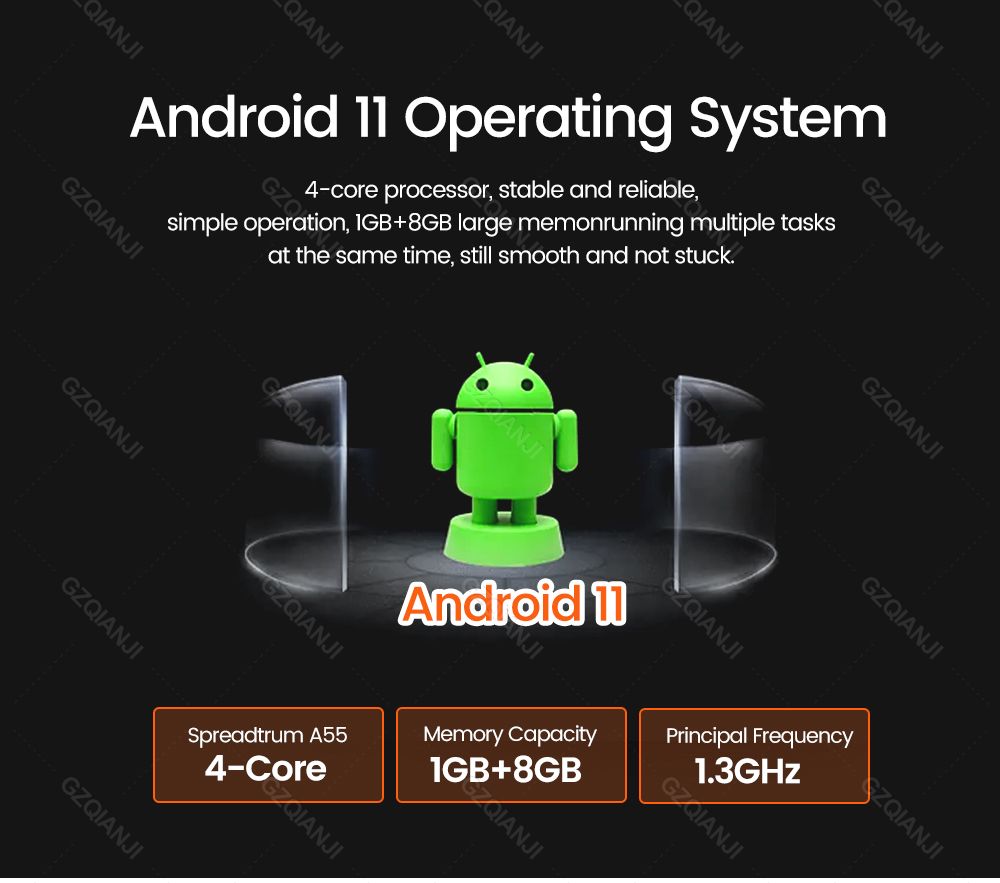 Impressora portátil recibos POS Android terminal PDA com NFC 3G_9