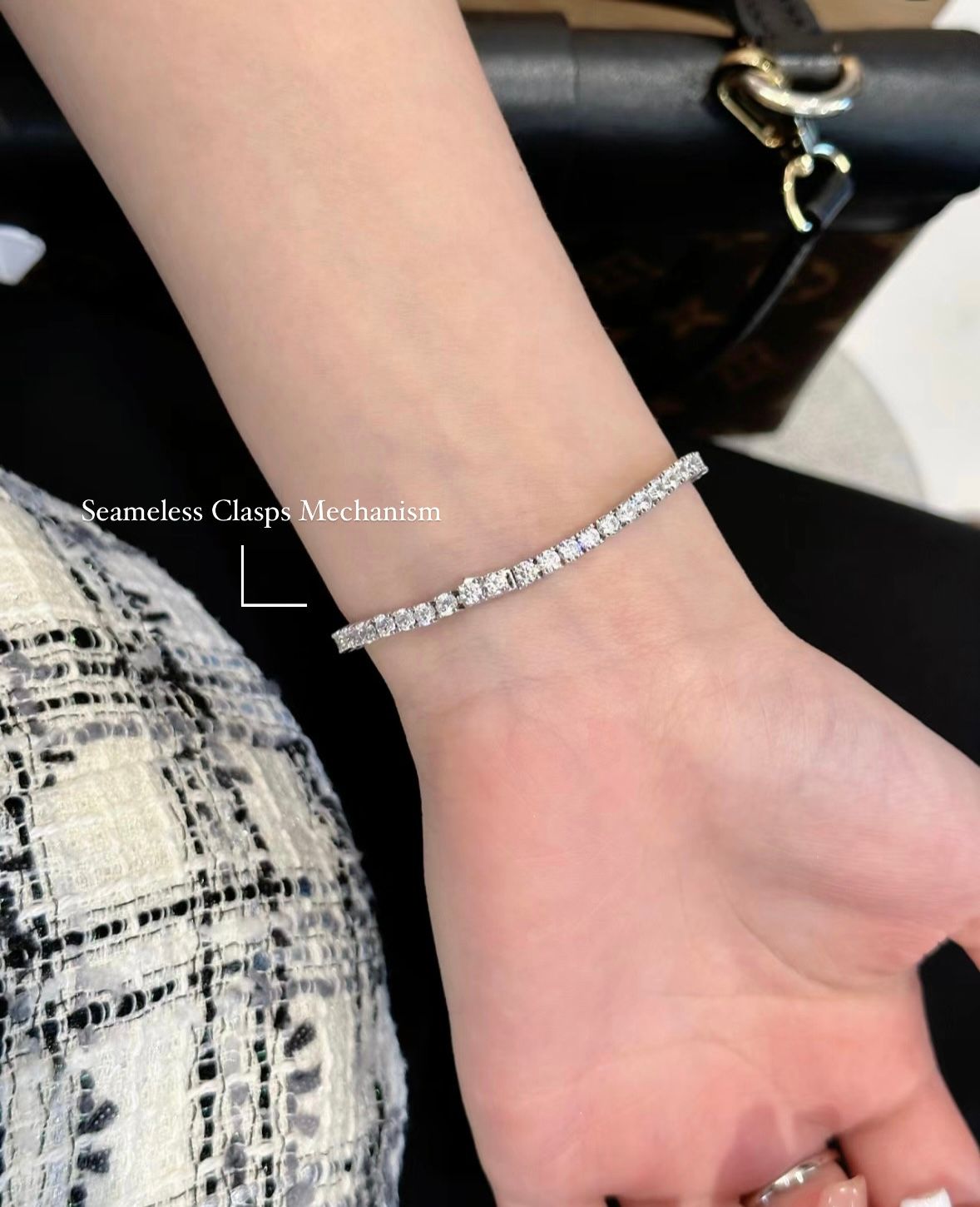 3 PRONG DIAMOND TENNIS BRACELET _6