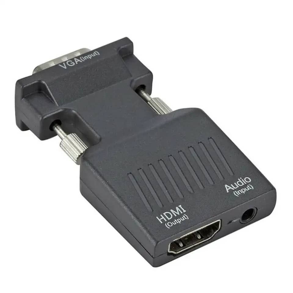 Portable VGA to HDMI Adapter 1080P Male to Female Converter with Audio Input Data VGA to HDMI_6