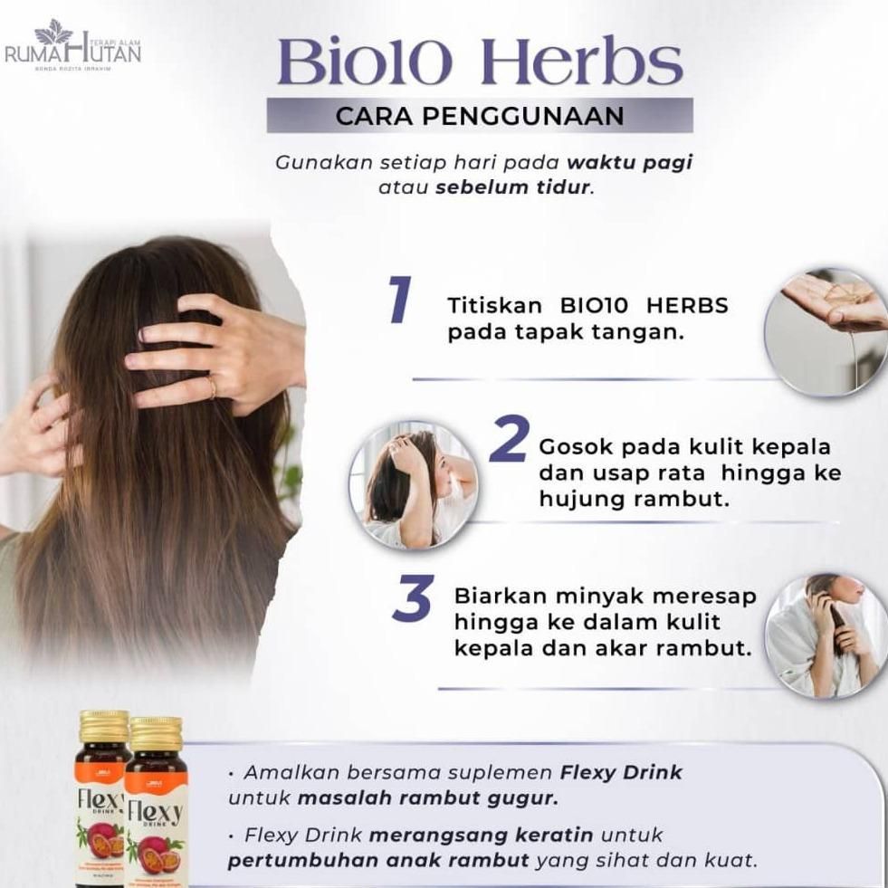 Bio 10 Herbs Hair Treatment Oil by JRM Bonda Rozita_4