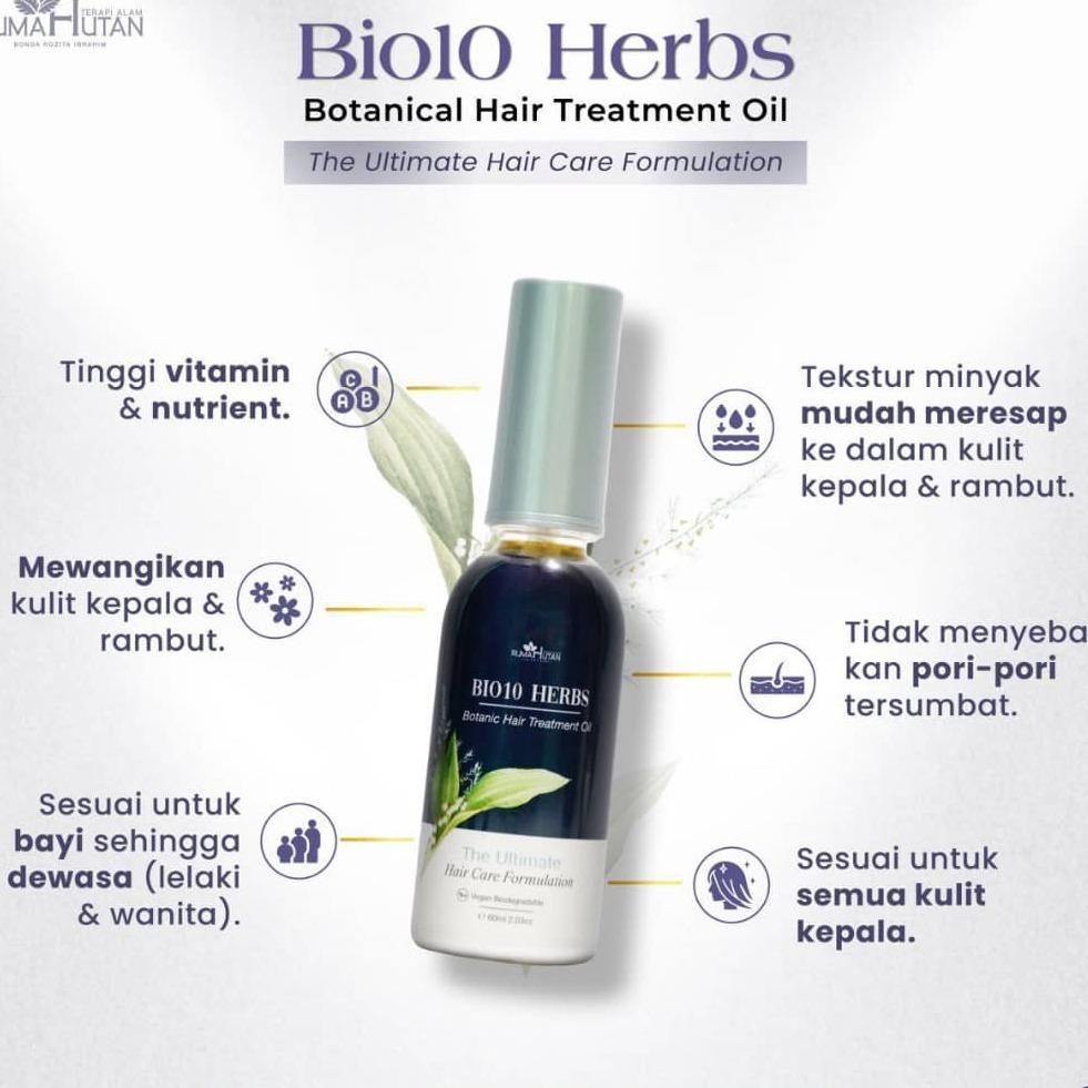 Bio 10 Herbs Hair Treatment Oil by JRM Bonda Rozita_3