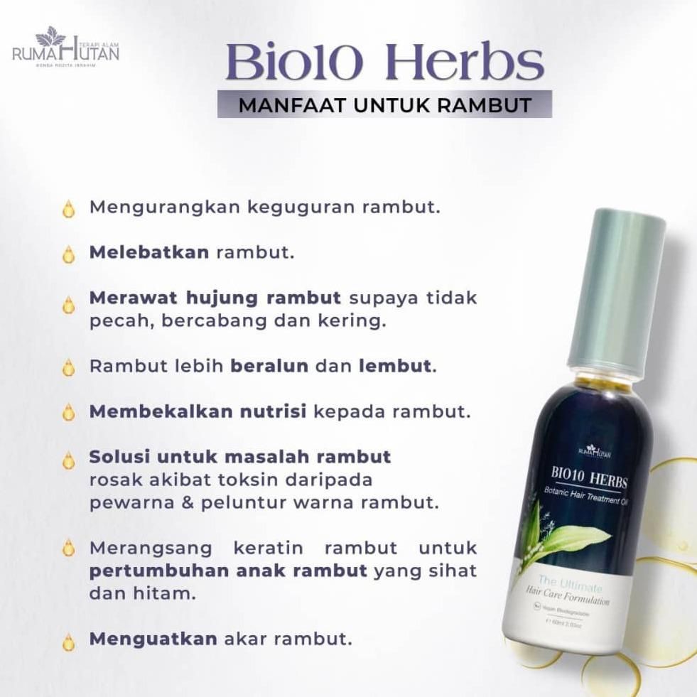 Bio 10 Herbs Hair Treatment Oil by JRM Bonda Rozita_1