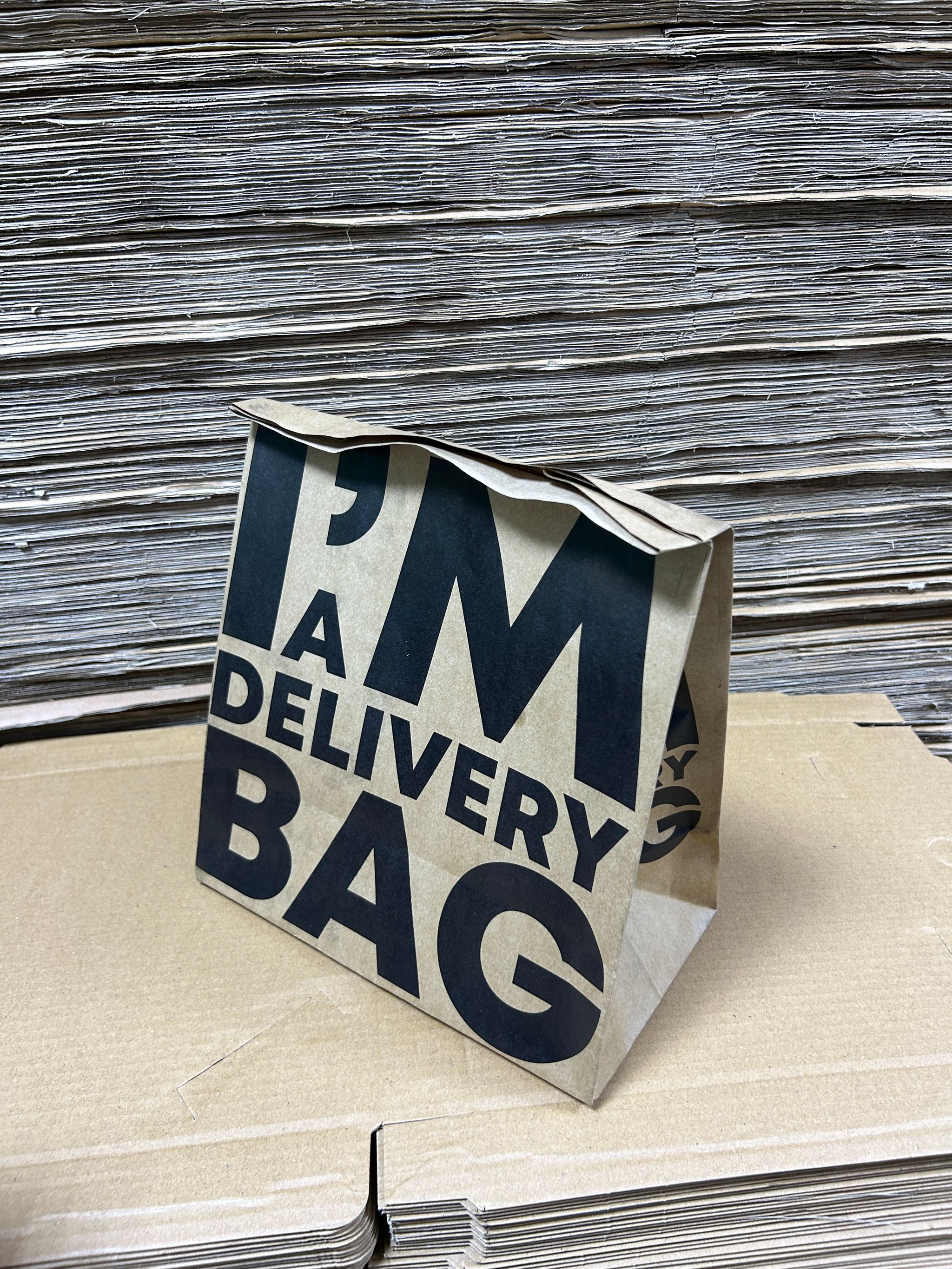 “I’M A DELIVERY BAG”  TAKEOUT BAGS - 12” x 10” x 5.5”_0