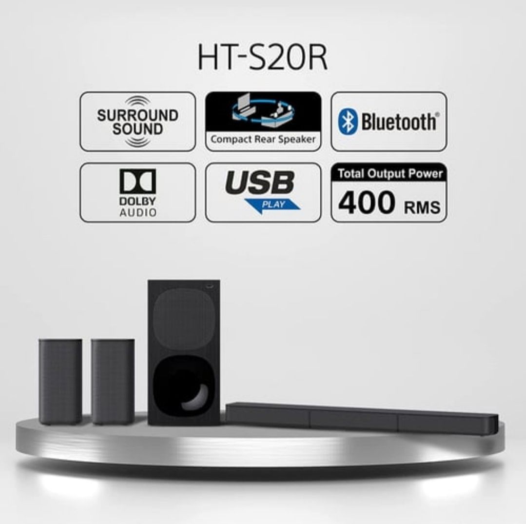 Sony 5.1ch Home Cinema Soundbar System HT-S2OR_6