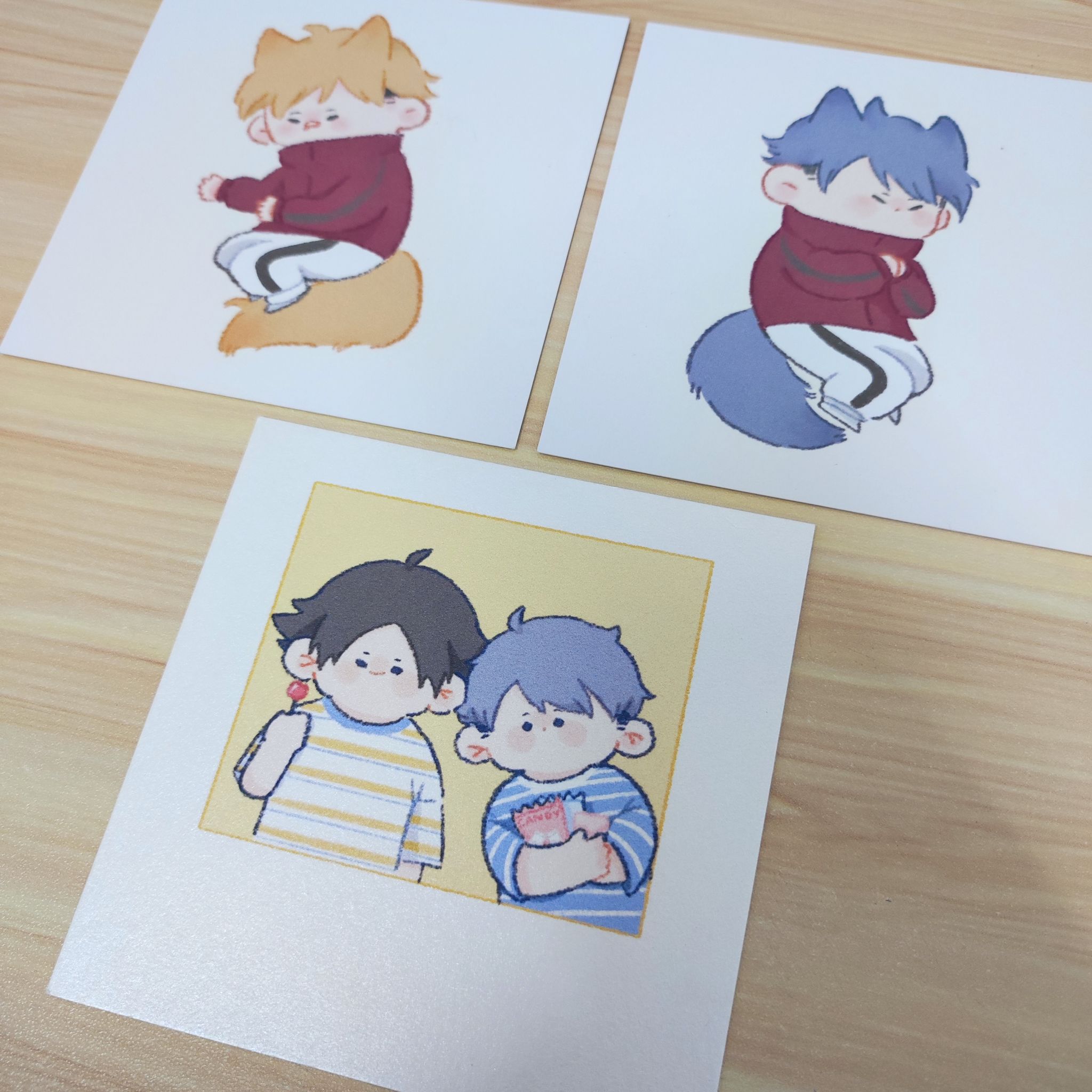 Haikyuu Fanart Square Postcard - Inarizaki_0