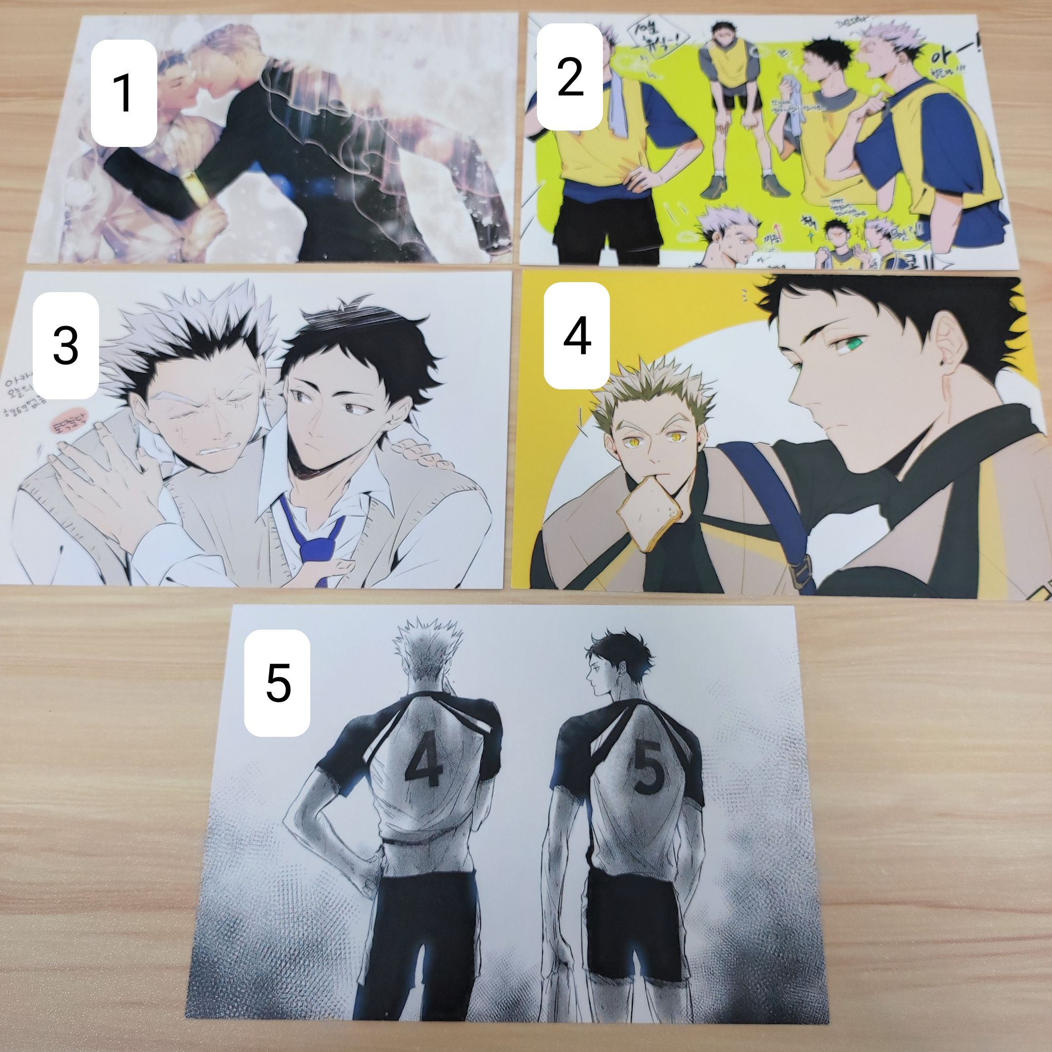 Haikyuu Fanart Postcard - Bokuaka_1