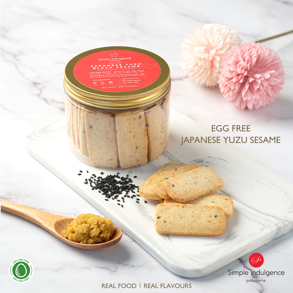 100% Japanese Yuzu Sesame Egg Free Cookies_0