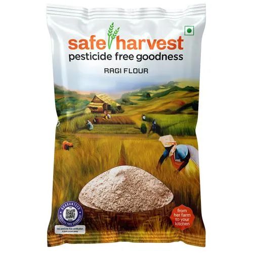 Safe Harvest Ragi Flour/Ragi Hittu - Pesticide Free, 1 kg_0