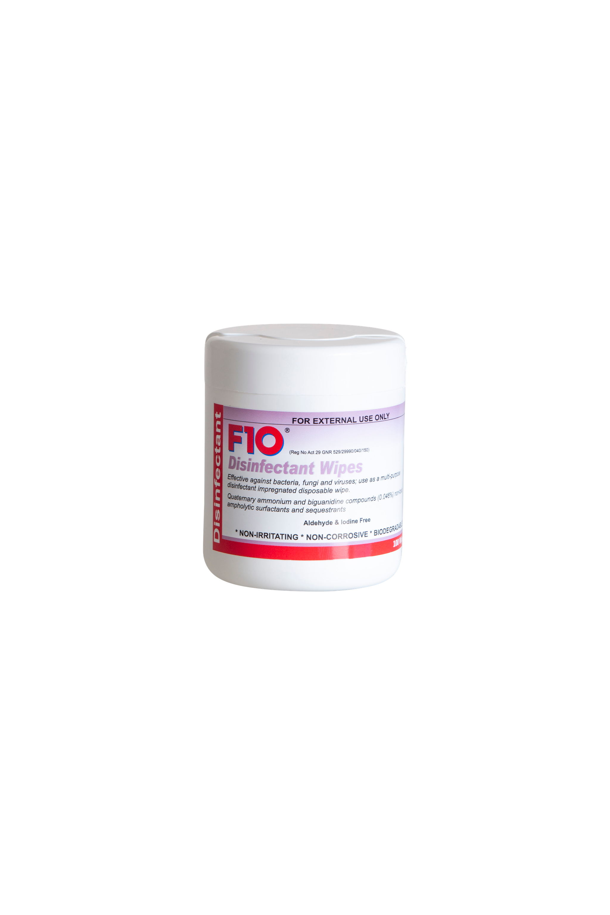 F10 DISINFECTANT WIPES  (IN PLASTIC POT) 100 WIPES_0