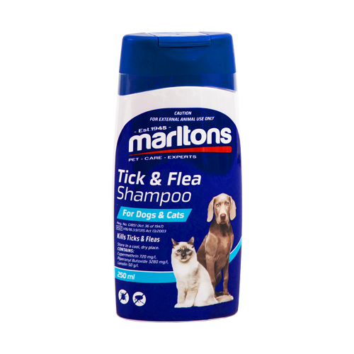 MARLTONS TICK & FLEA SHAMPOO 250ML (DOGS & CATS) _0