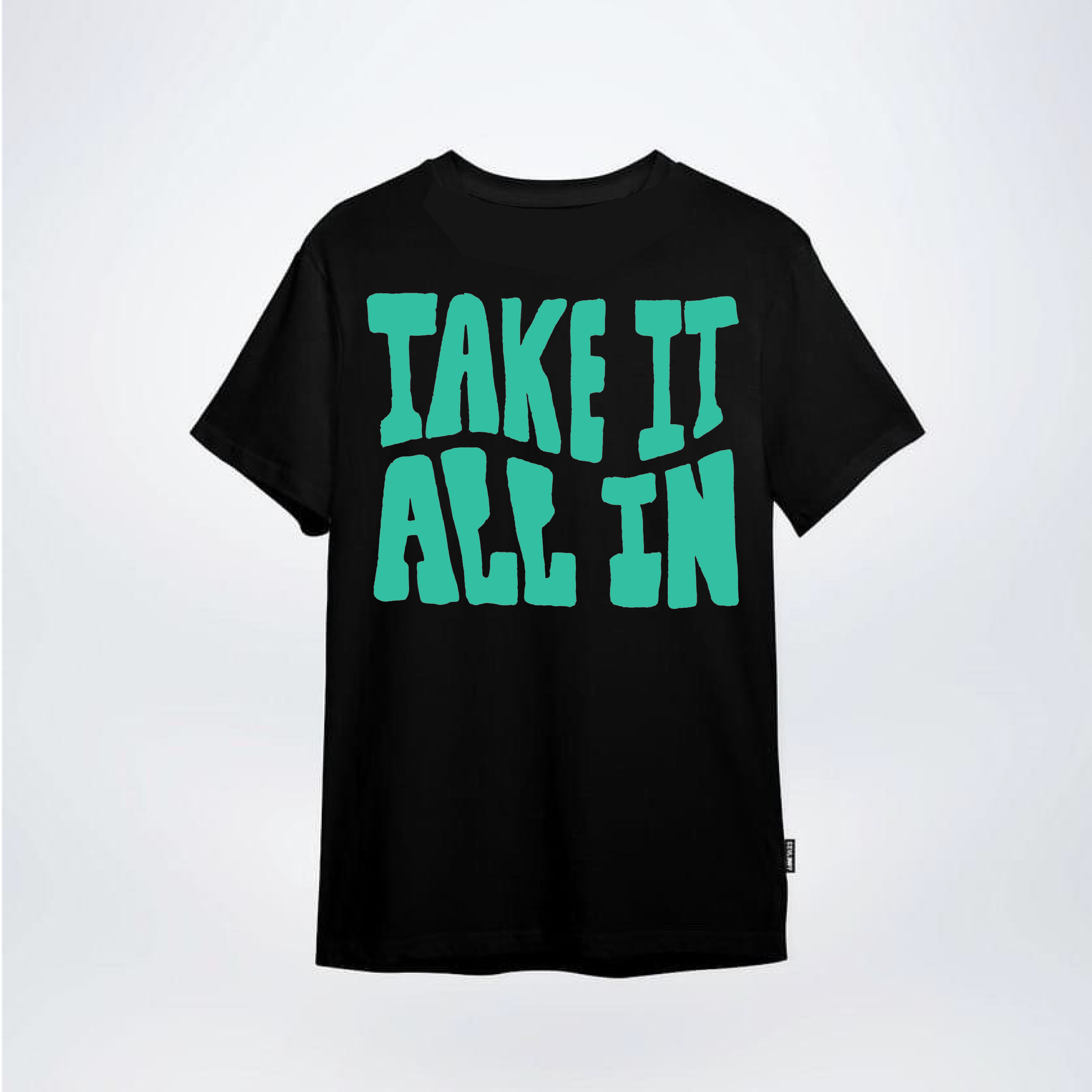 Oversized Black Take It All In Tee_0