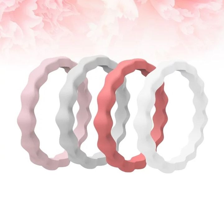 Scalloped Silicone rings 3mm_0