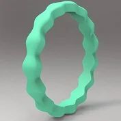 Scalloped Silicone rings 3mm_7