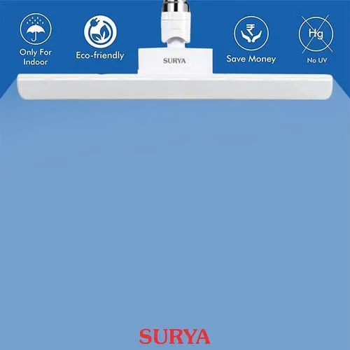 Surya B22 LED Angular-T Bulb - 15W, Cool White, Flicker Free, 1 pc_1