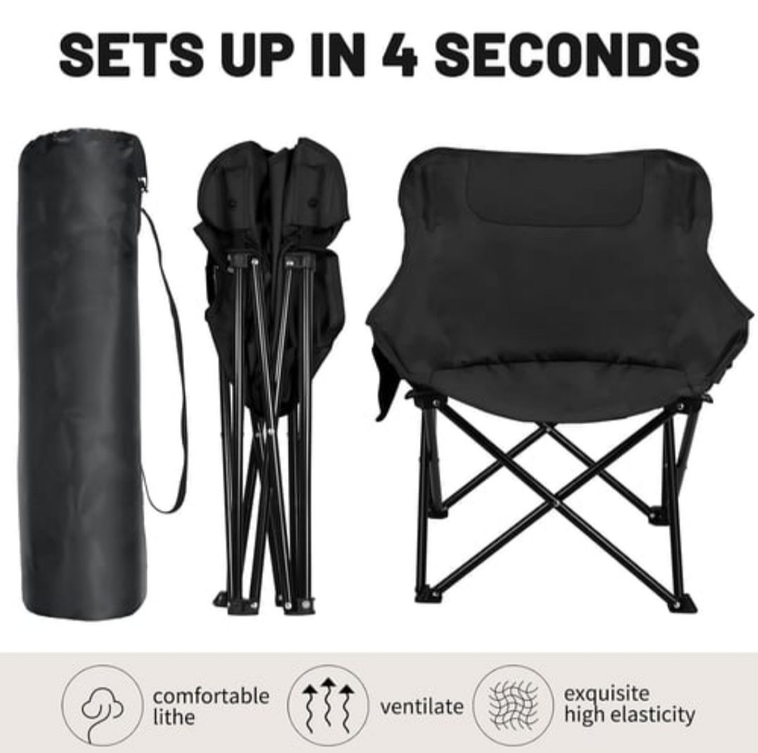 Portable Camping Chairs Support 120KG_7