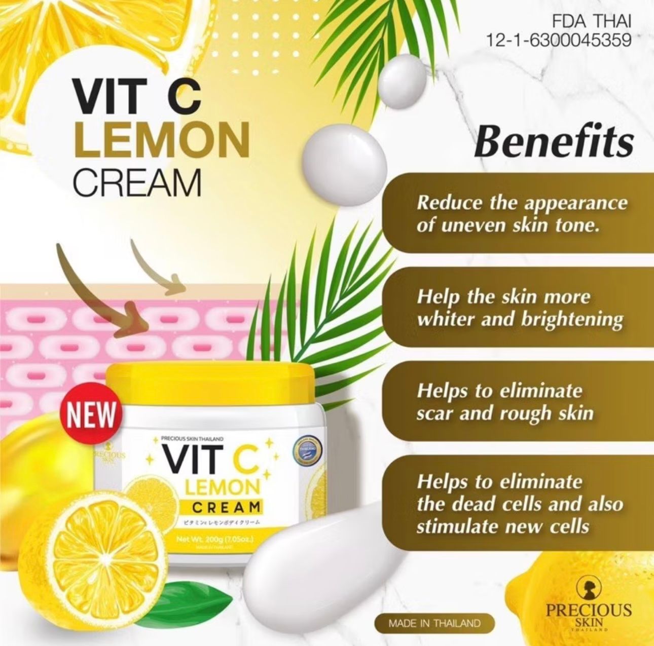 Precious Skin Vit C Lemon Body Cream_0