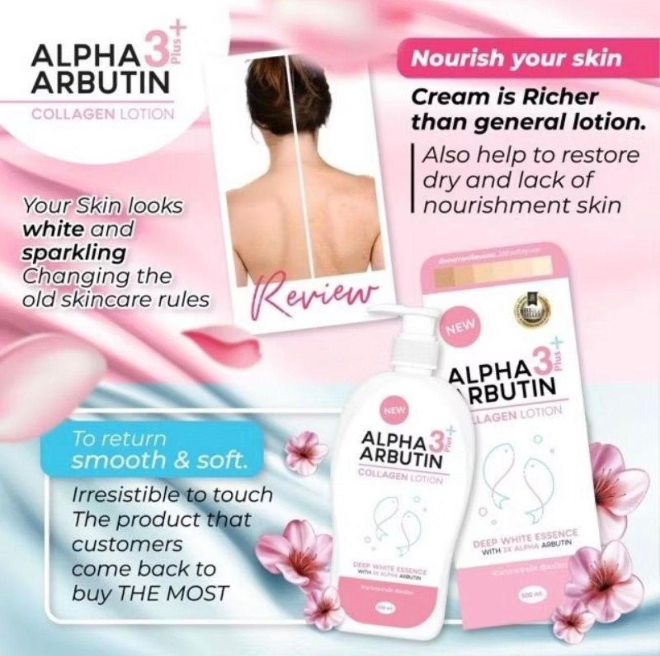 PRECIOUS SKIN Alpha Arbutin 3 Plus Collagen Body Lotion_4