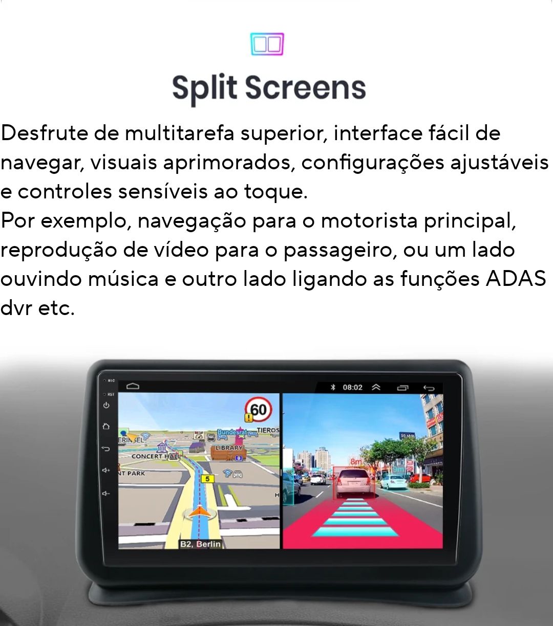 Rádio 1din 7" android 2/32Gb universal Carplay gps wifi Bluetooth_2