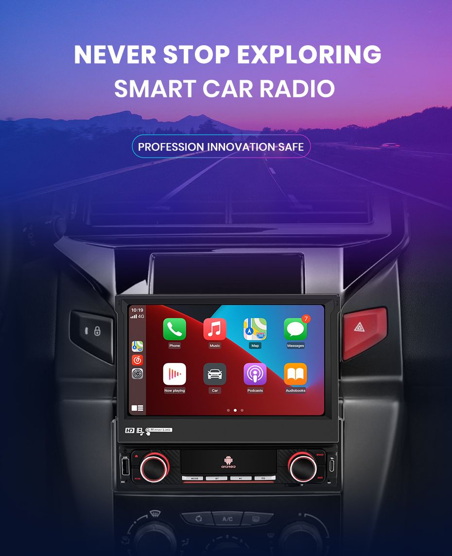 Rádio 1din 7" android 2/32Gb universal Carplay gps wifi Bluetooth_8