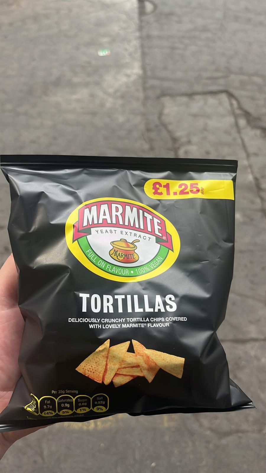 Marmite tortillas £1.25pm 70g BBE 21/09/24 no vat _0