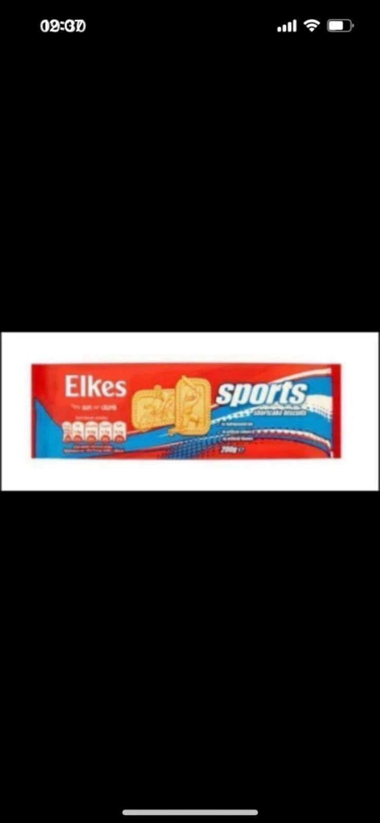 Elkes Sports Biscuits 200g 12 per case  Fresh Stock 3 cases _0