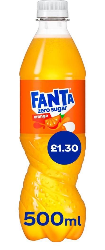 Fanta orange zero pm£1.30 12x500ml bbe 09/24  10 cases _0