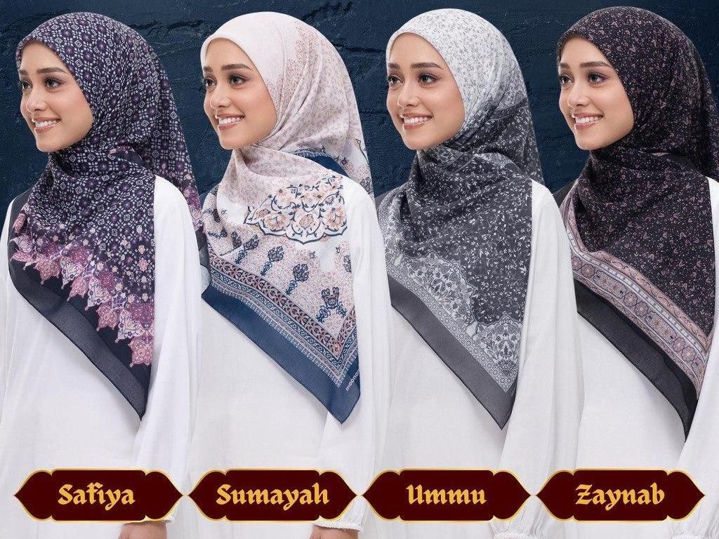 Amra Collection (Cotton Voile Square Hijab) by Moonandstella_4