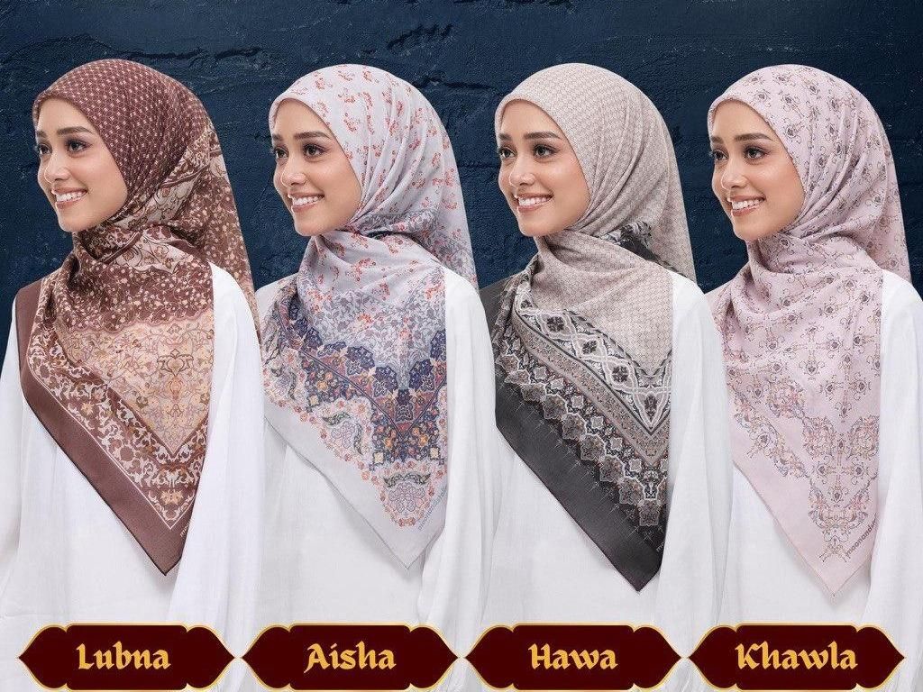 Amra Collection (Cotton Voile Square Hijab) by Moonandstella_0