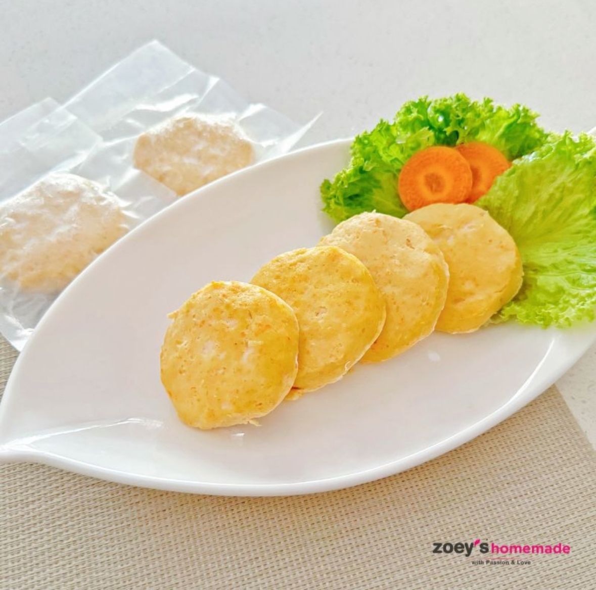 Zoey Baby Chicken Patties (8mths) 4pcs 160g_1