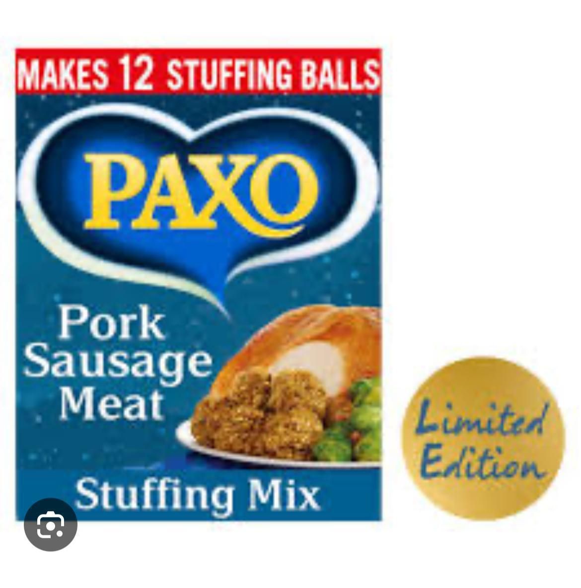 Paxo pork sausage mix 8x70g BBE 10/24  2 cases _0