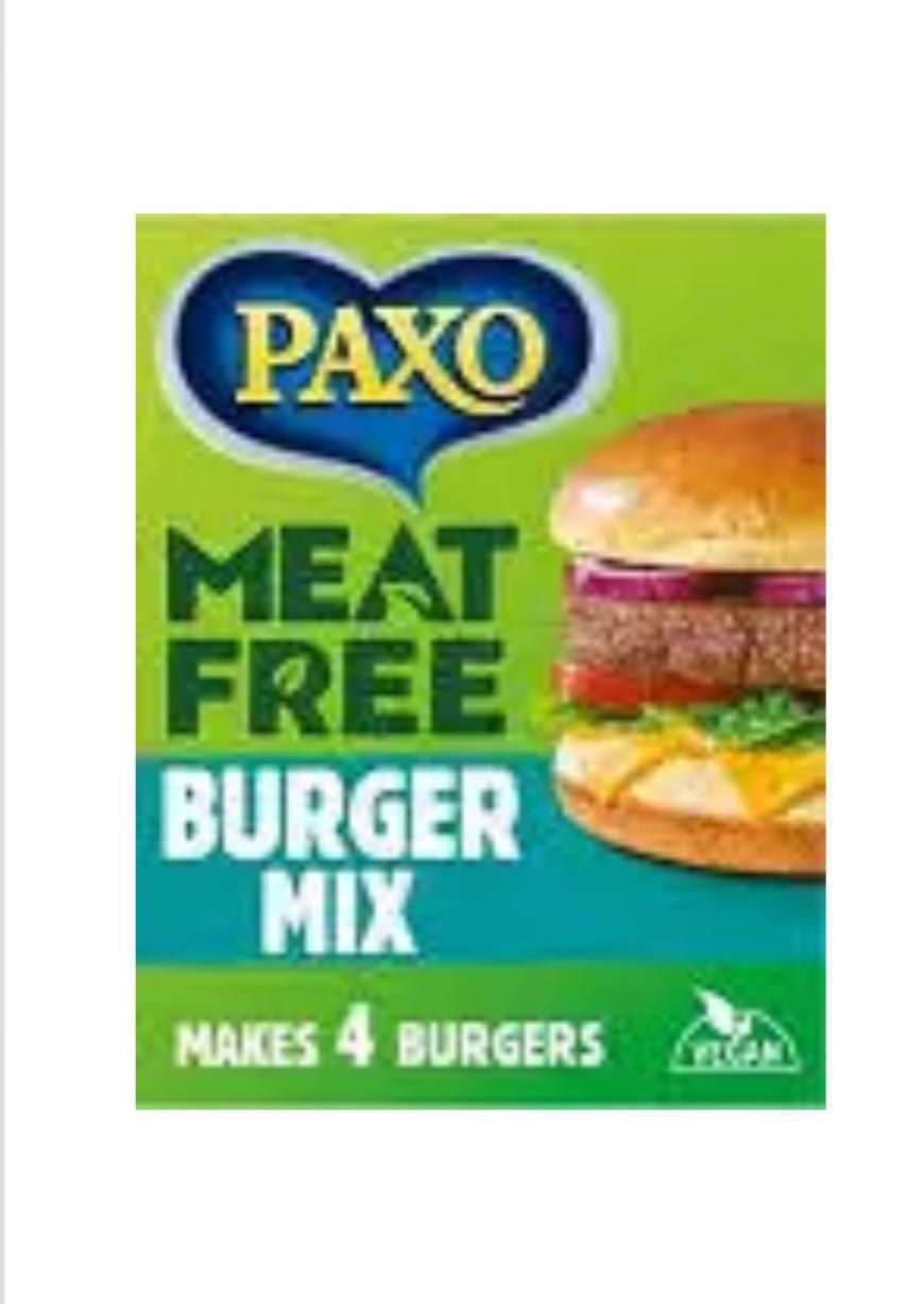 Paxo meat free burger mix 8x120g BBE 12/24 2 cases _0