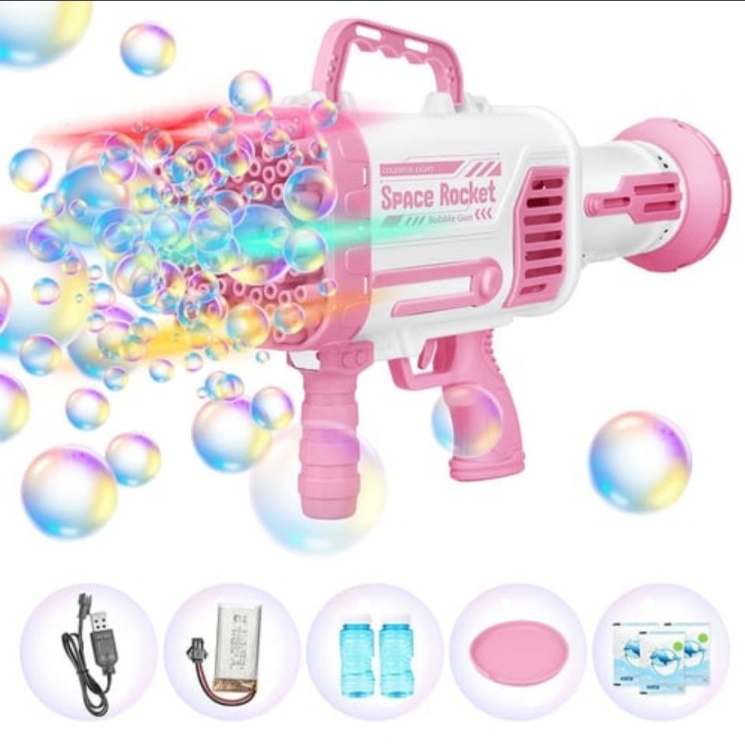 Bubble Gun with Flash Lights, 15 Holes_3