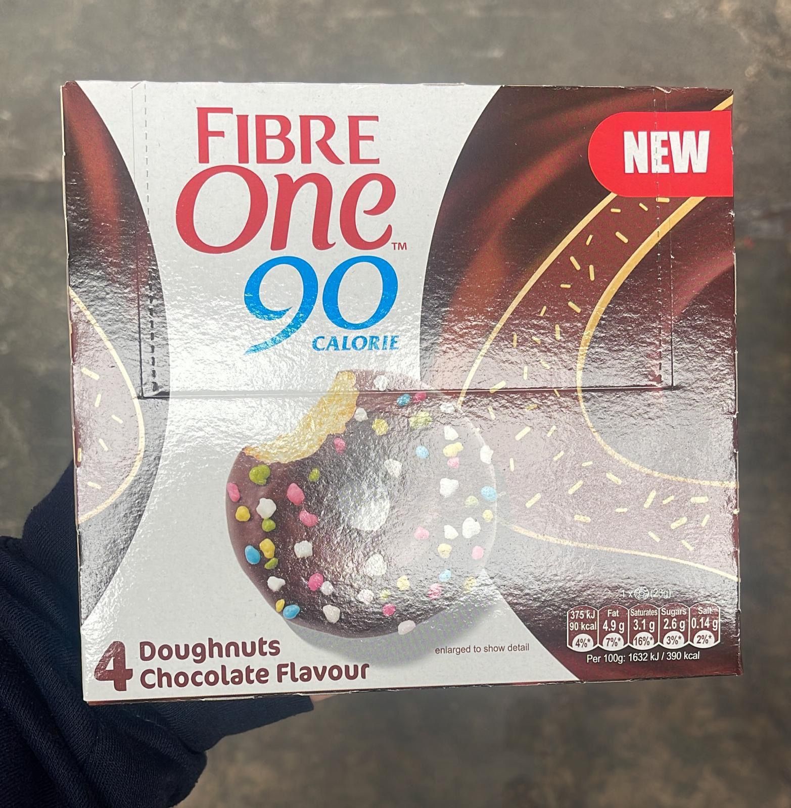 Fibre one choc doughnut 8x4pk BBE 09/07/24 _0