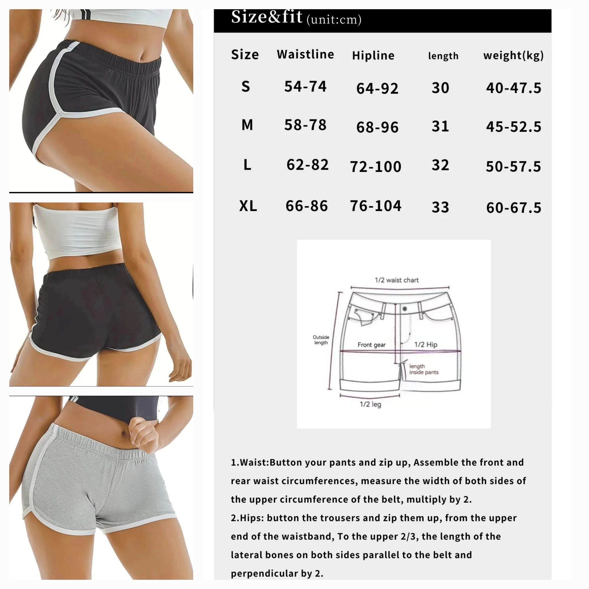 Sports Shorts Women Casual Loose Straight Pants Wearing High-Waisted Thin Three-Point Yoga Hot Pants_0